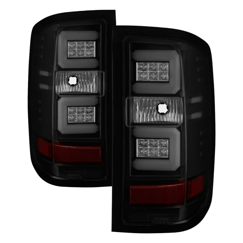 Spyder Chevy Silverado 16-17 Light Bar LED Tail Lights - Black Smoke ALT-YD-CS16-LED-BSM 5083739 5083739 Photo - Primary