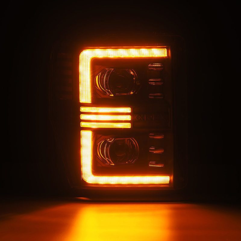 AlphaRex 08-10 Ford F250-550 PRO-Series Projector headlights Black w/Activ Light/Seq Signal 880308 880308 User 4