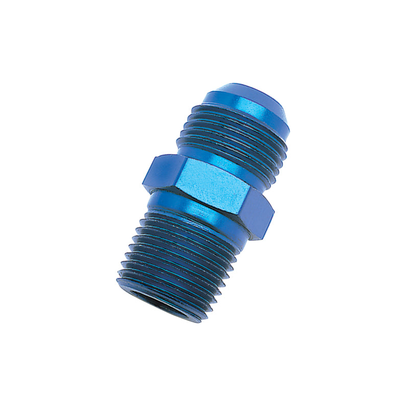 Russell -6 AN Straight Flare To Pipe Adapter (Blue Finish) 660460 Photo - Primary