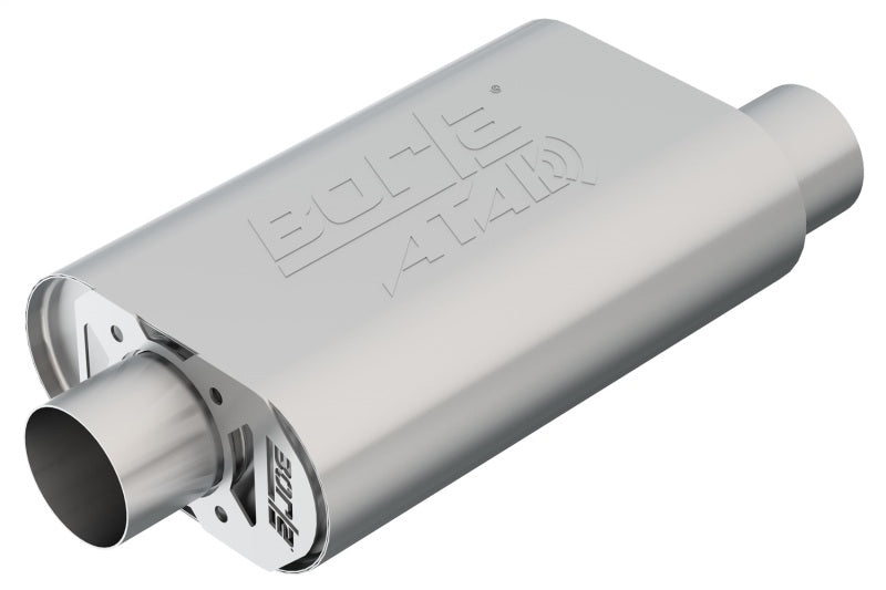 Borla CrateMuffler SBC Hot 350/383 3 inch Offset/Center 14in x 4.35in x 9in Oval Muffler 400844 400844 Photo - Primary