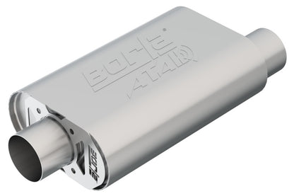 Borla CrateMuffler SBC Hot 350/383 3 inch Offset/Center 14in x 4.35in x 9in Oval Muffler 400844 400844 Photo - Primary