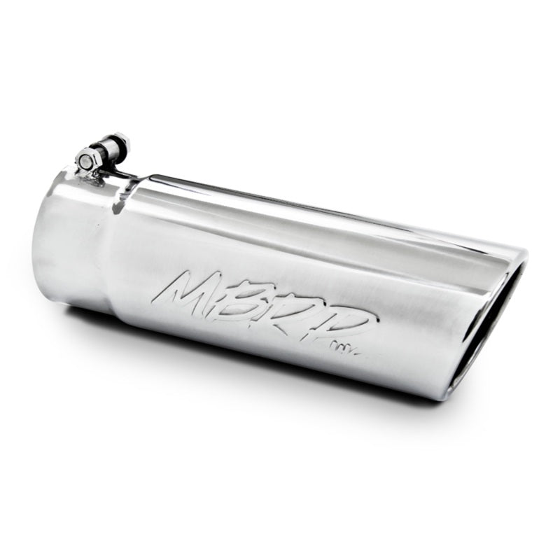 MBRP Universal Tip 4in O.D. Angled Rolled End 3 inlet 10 length T5112 Photo - Primary