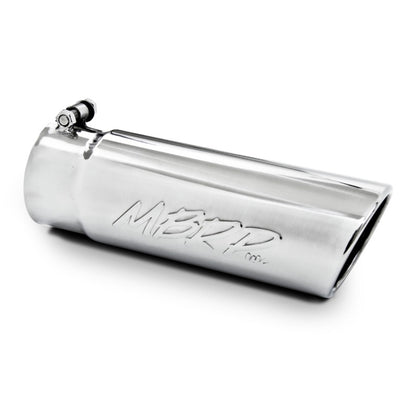 MBRP Universal Tip 4in O.D. Angled Rolled End 3 inlet 10 length T5112 Photo - Primary