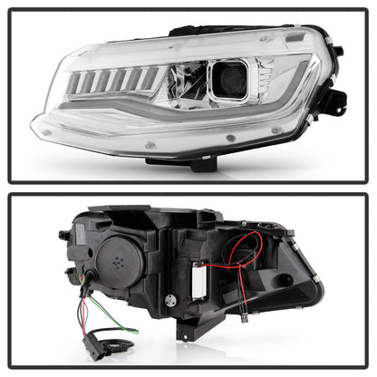Spyder Chevy Camaro 16-18 Halogen Model Projector Headlights Chrome PRO-YD-CCAM16HALSI-SEQ-C 5087348 5087348 User 1