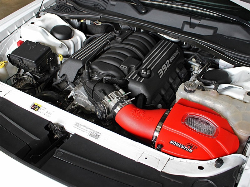aFe Momentum GT Pro Dry S Cold Air Intake 11-18 Dodge Challenger V8 6.4L 51-72203-R Photo - Mounted
