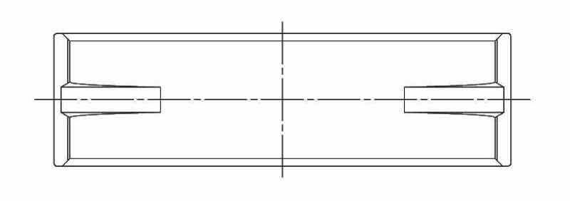ACL Toyota 1UR-FE/2UR/3UR-FE 0.25 Oversized High Performance Main Bearing Set 5M8632H-.25 5M8632H-.25 Technical Drawing