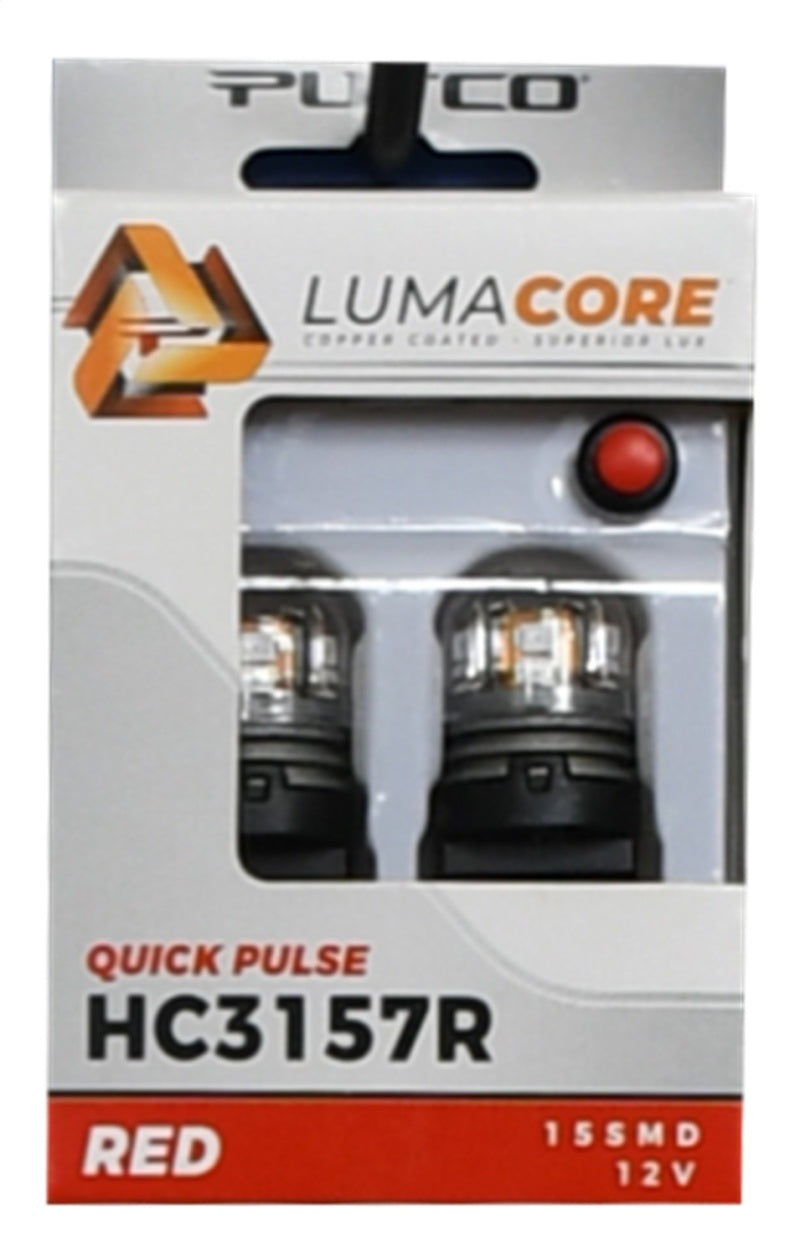Putco LumaCore 3157 Red - Pair (x3 Strobe w/ Bright Stop) HC3157R HC3157R Photo - Primary