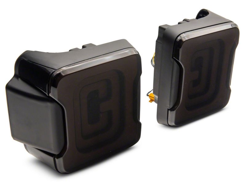 Raxiom 18-23 Jeep Wrangler JL Axial Series Carver LED Tail Lights- Blk Housing (Smoked Lens) J164243-JL J164243-JL Photo - Close Up