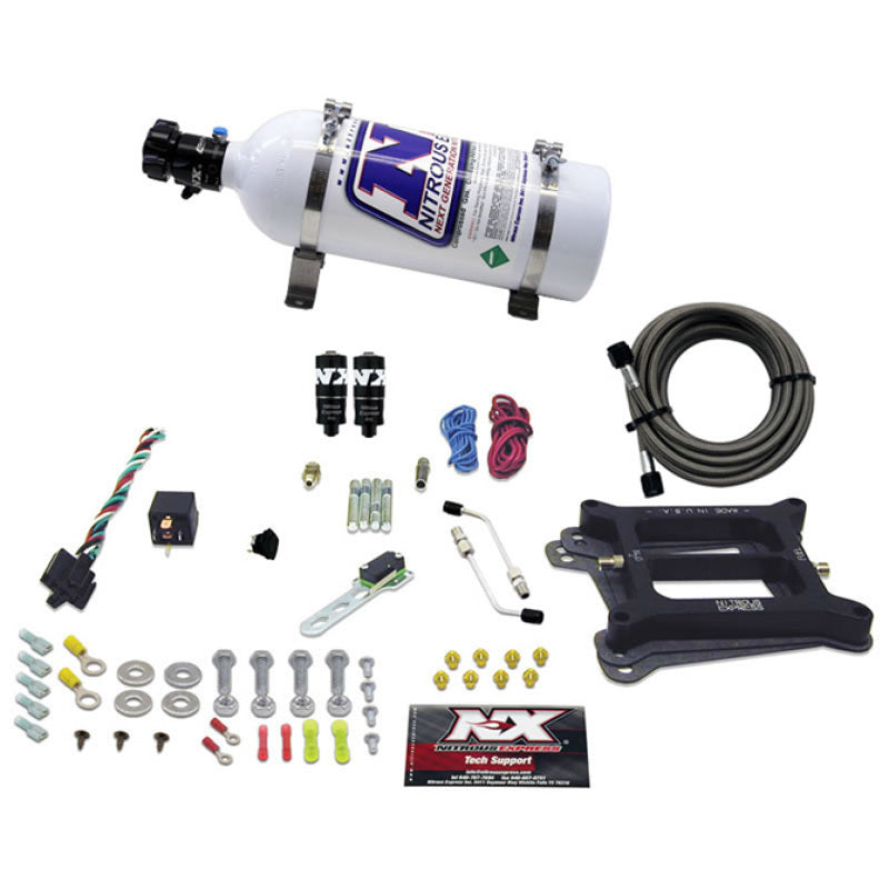 Nitrous Express 4150 Hitman Plus 4-BBL Nitrous Kit (50-200HP) w/5lb Bottle 40041-05 40041-05 Photo - Primary
