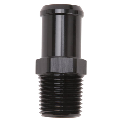 Edelbrock Hose End, Straight, 1/2" NPT TO 3/4" Barb, Black Anodize 8183 Photo - Primary