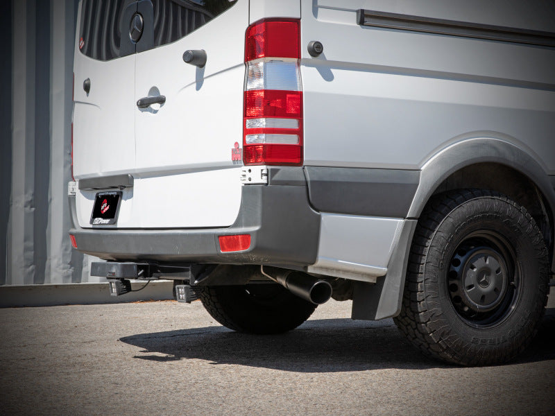 aFe Vulcan Series 3in 304SS DPF-Back Exhaust w/ Black Tip 14-18 Mercedes-Benz Sprinter 2500 49-36502-B 49-36502-B Photo - Mounted