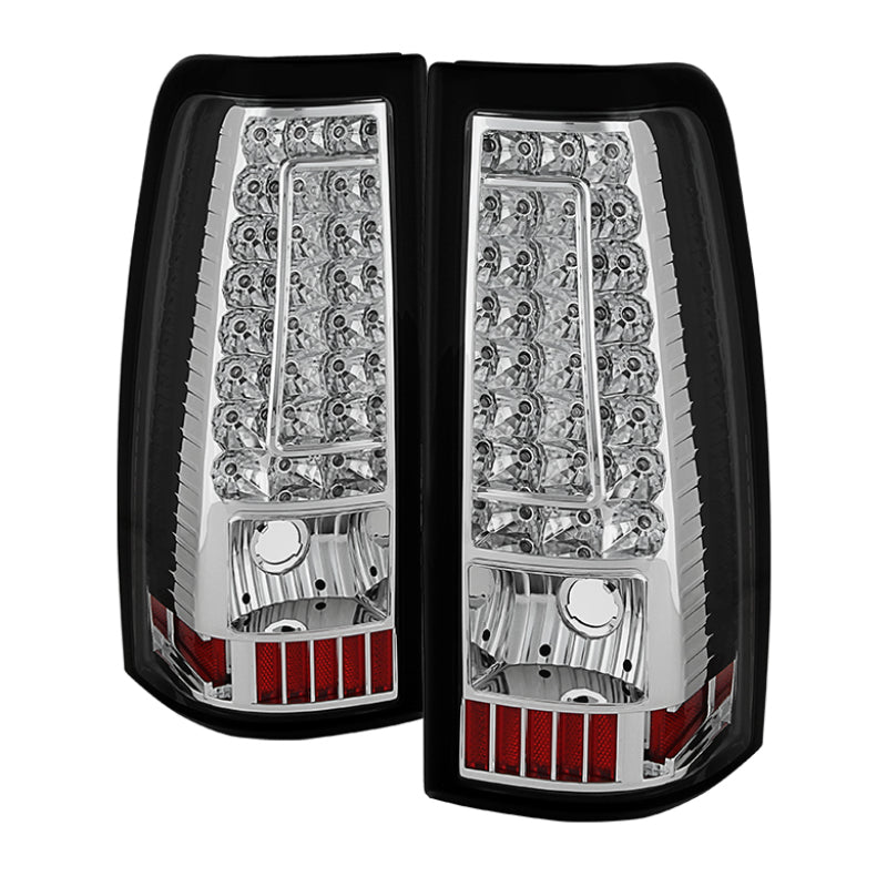 SPYDER Xtune Chevy Silverado 1500-2500-3500 03-06 C-Shape LED Tail Lights Chrome ALT-ON-CS03-G2-LED-C 5081278 5081278 Photo - Primary