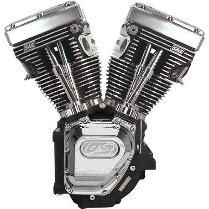 S&S Cycle 99-06 BT T124 Long Block Engine w/ 640 Cams - Wrinkle Black 310-0282A 310-0282A User 1