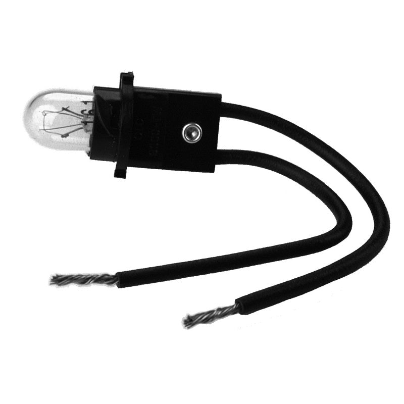Autometer Light Bulb & Socket Assy., T3 Wedge, 2.7W & 4.6W & 4.9W, Replacement 3220 Photo - Primary