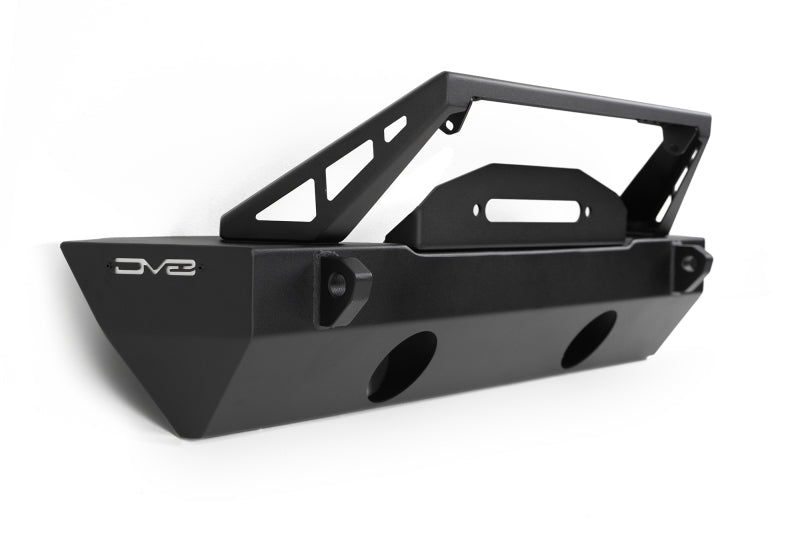 DV8 Offroad 07-23 Jeep Wrangler/Gladiator JT/JK/JL FS-25 Stubby Front Bumper w/Plated Bull Bar FBJL-06 FBJL-06 Photo - Unmounted