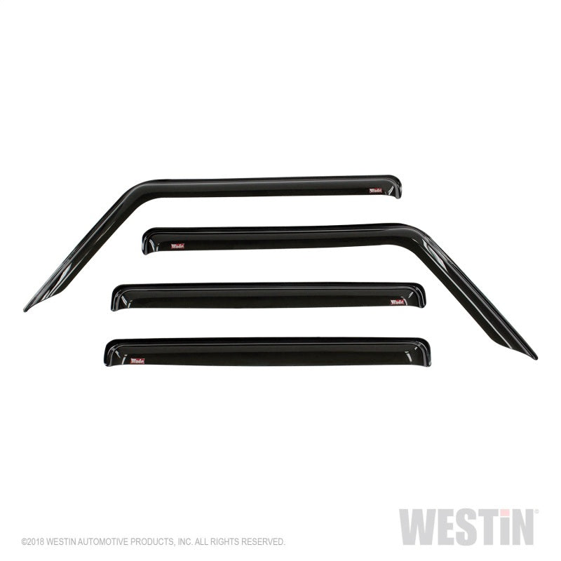 Westin 2018-2019 Jeep Wrangler JL Unlimited Wade Slim Wind Deflector 4pc - Smoke 72-51404 72-51404 Photo - Primary