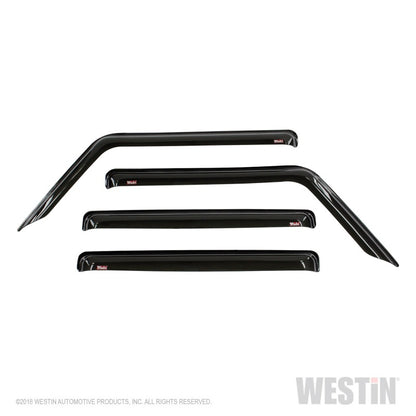 Westin 2018-2019 Jeep Wrangler JL Unlimited Wade Slim Wind Deflector 4pc - Smoke 72-51404 72-51404 Photo - Primary