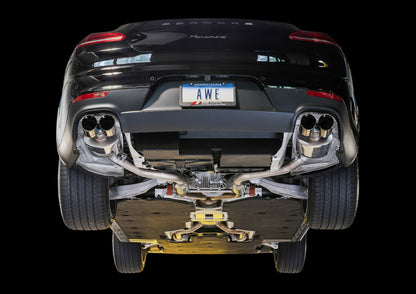 AWE Tuning Panamera 2/4 Touring Edition Exhaust (2011-2013) - w/Chrome Silver Tips 3015-42060 3015-42060 Photo - Mounted