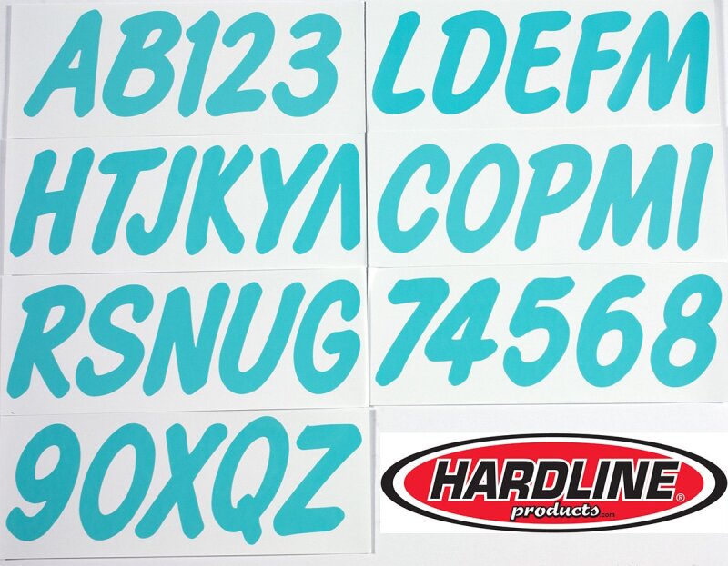 Hardline HRL Registration Letters Exterior Styling Stickers/Decals/Banners main image