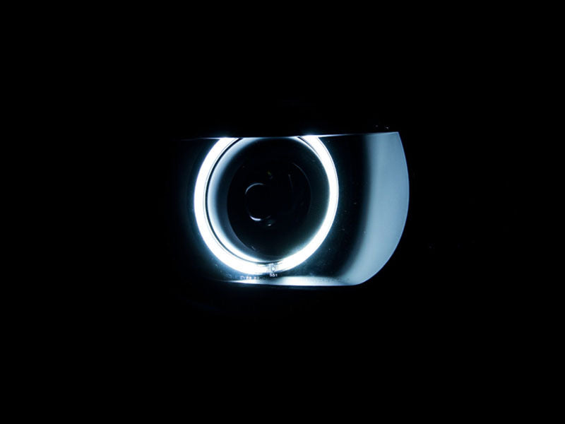 Anzo 2010-2013 Chevrolet Camaro Projector Headlights w/ Halo Black (CCFL) 121312 Photo - Mounted