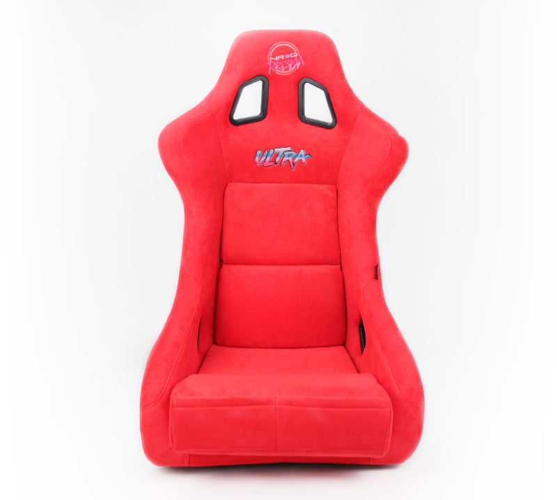 NRG FRP Bucket Seat ULTRA Edition - Large (Red Alcantara/Gold Glitter Back) FRP-302RD-ULTRA FRP-302RD-ULTRA Photo - Primary