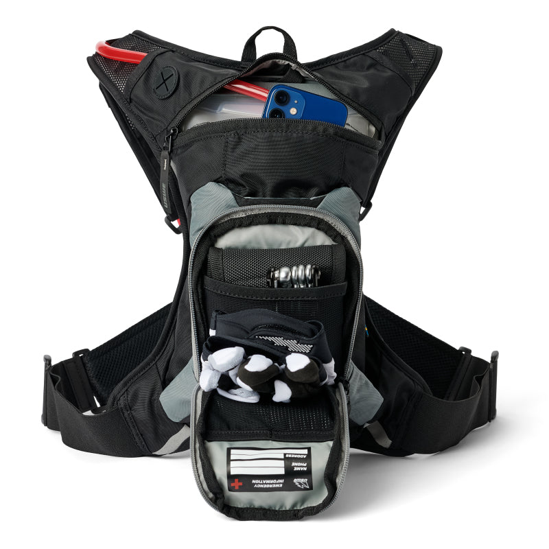 USWE Moto Hydro XTR Dirt Biking Hydration Pack 3L - Black 203059001 203059001 Photo - Primary