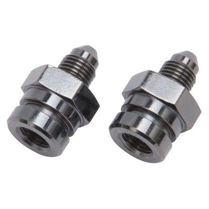 Russell Performance -3 AN SAE Adapter Fitting (2 pcs.) (Black) 641293 641293 Photo - Primary