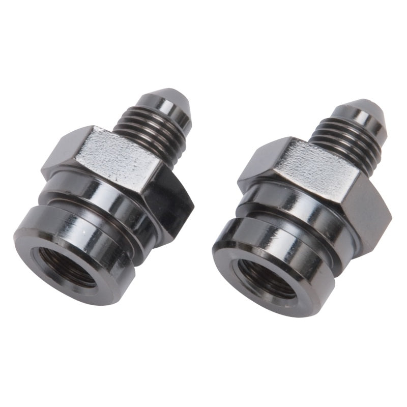 Russell Performance -3 AN SAE Adapter Fitting (2 pcs.) (Black) 641293 641293 Photo - Primary