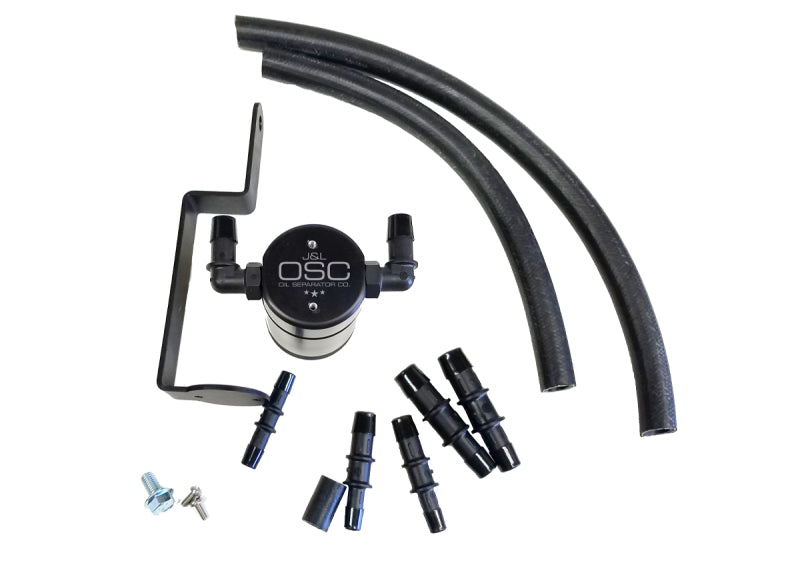 J&L 99-04 Ford Mustang GT Passenger Side Oil Separator 3.0 - Black Anodized 3019P-B 3019P-B Photo - Primary