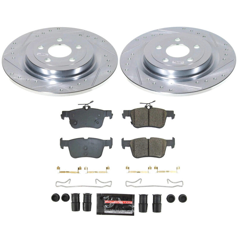 PowerStop Power Stop 21-23 Ford Mustang Mach-E Rear Z23 Evolution Brake Kit K8766 K8766 Photo - Primary