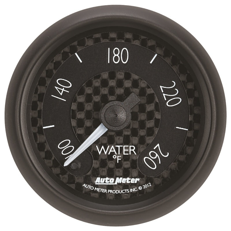 Autometer GT Series 52mm Full Sweep Electronic 100-260 Deg F Water Temperature Gauge 8055 8055 Photo - Primary
