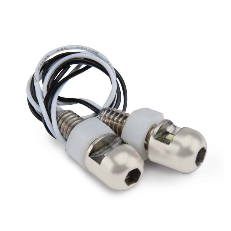 DEI LED LiteN Boltz License Plate Lighting - Dome Head - 2pc - Satin 30302 30302 Photo - Primary