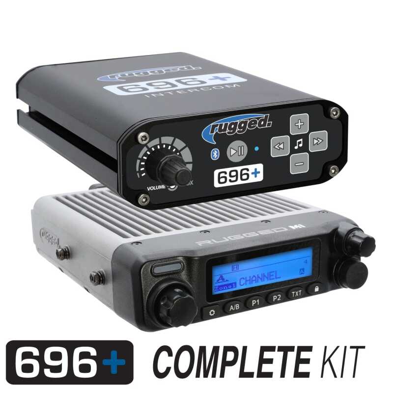 Rugged Radios 696 PLUS Complete Master Comm Kit with Intercom and 2-Way Radio M1 VHF Business Band MCK-696-2P-M1 MCK-696-2P-M1 Photo - Primary