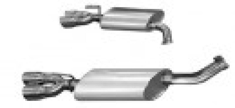 Kooks Axleback Exhaust.Polished Oval Race Mufflers 25206100 Photo - Primary