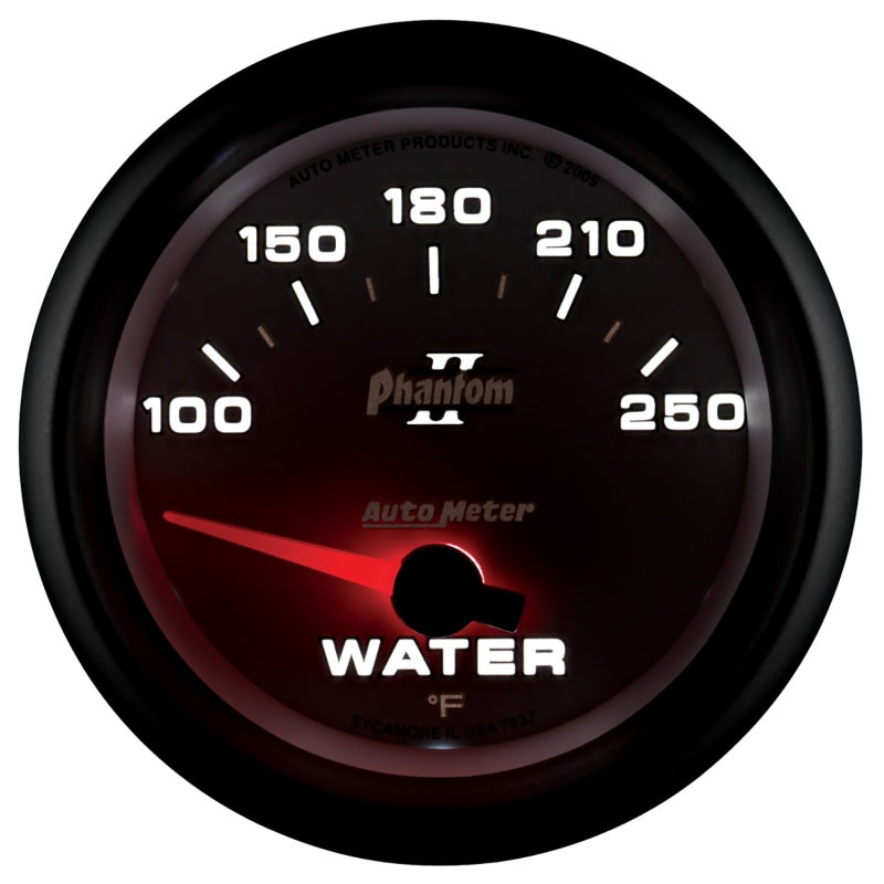 Autometer Gauge, Water Temp, 2 5/8", 100-250 deg. F, Electric, Phantom II 7837 User 4