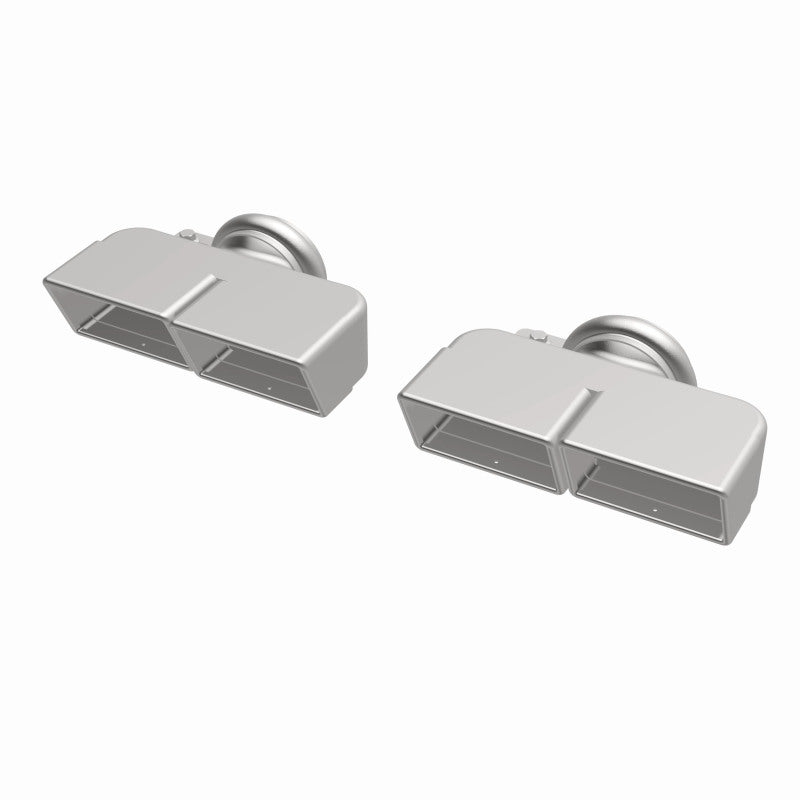 Magnaflow Tip 1-Set Quad Square 35221 35221 360 Degree Image Set