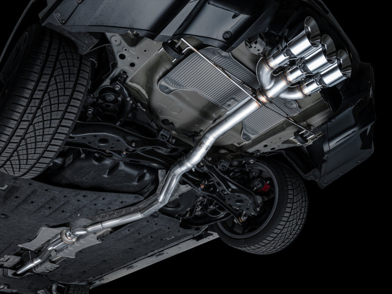 AWE Tuning 2024 Acura Integra Type S DE5 FWD Track Edition Exhaust w/ Triple Chrome Silver Tips 3020-52335 3020-52335 Photo - Mounted