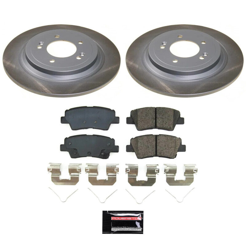 PowerStop Power Stop 19-22 Hyundai Nexo Rear Semi-Coated Rotor Kit SC8619 SC8619 Photo - Primary