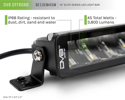 DV8 Offroad Elite Series 13in Light Bar 45W Flood/Spot LED BE13EW45W BE13EW45W User 1