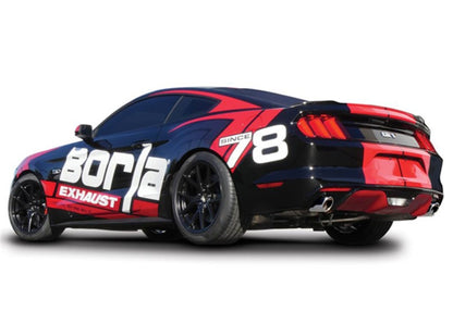 Borla Atak S Cat-Back 15-17 Ford Mustang GT 5.0L V8 MT/AT 2.5in pipe 4in tip 140591 140591 Photo - Close Up