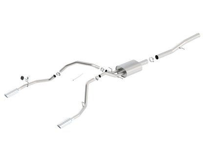 Borla 14 Silv/Sierra 1500 EC Std/CC Short 143.5in WB ATAK Single Split Rear Exit Cat-Back Exhaust 140572 140572 Photo - Primary