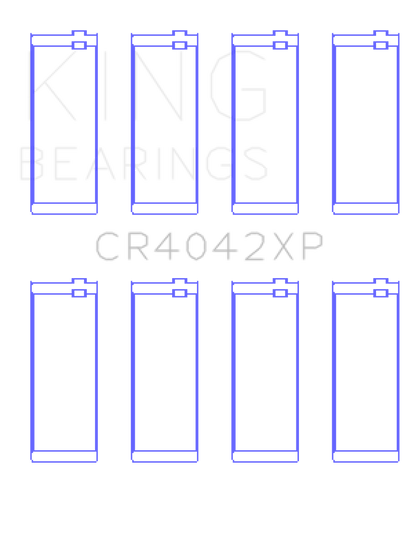 King Engine Bearings King BMW M40/M42/M43/M44 1.6L/1.8L/1.9L (Size .026) Connecting Rod Bearings (Set of 4) CR4042XP.026 CR4042XP.026 Photo - Primary