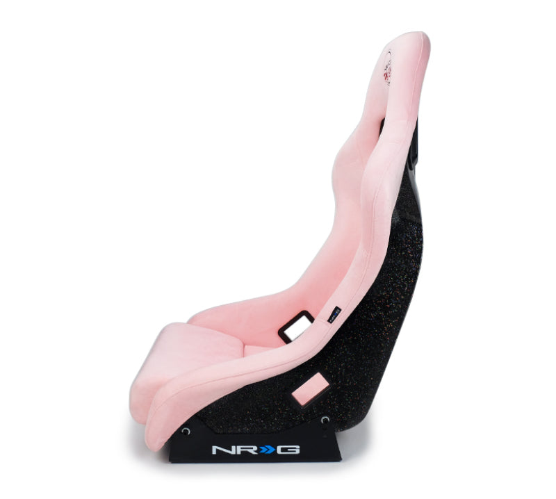 NRG FRP Bucket Seat Prisma Edition w/ Pearlized Back and Pink Alcantara (Medium) FRP-303PK-PRISMA FRP-303PK-PRISMA Photo - Primary