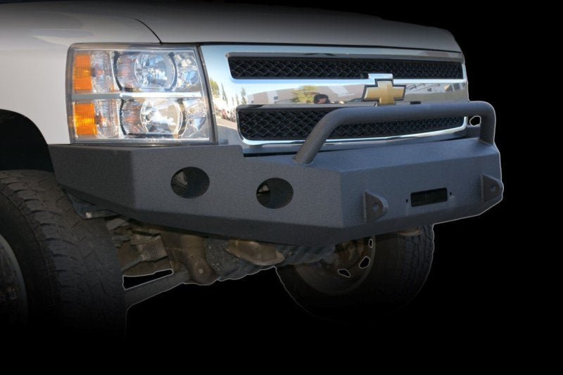 DV8 Offroad 07-13 Chevrolet Silverado 1500 Front Bumper - Black Powdercoat FBCS1-01 FBCS1-01 Photo - Close Up