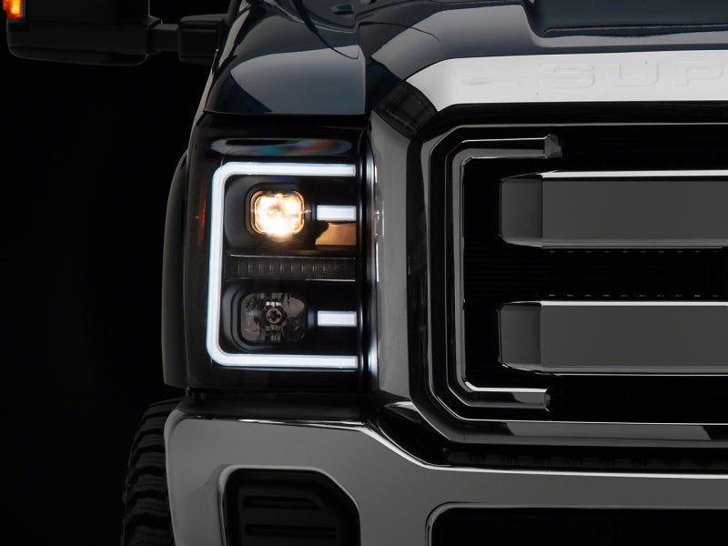 Raxiom 11-16 Ford F-250 Super Duty LED Projector Headlights - Blk Housing (Clear Lens) SD3620 SD3620 Photo - Primary
