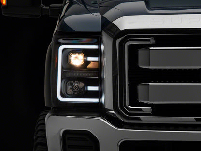 Raxiom 11-16 Ford F-250 Super Duty LED Projector Headlights - Blk Housing (Clear Lens) SD3620 SD3620 Photo - Primary