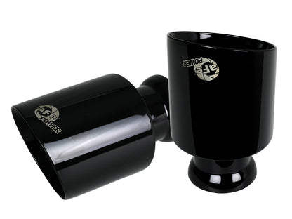 aFe MACH Force-XP 4-1/2in Black OE Replacement Exhaust Tips - 15-19 Dodge Charger/Hellcat 49C32068-B 49C32068-B Photo - Primary