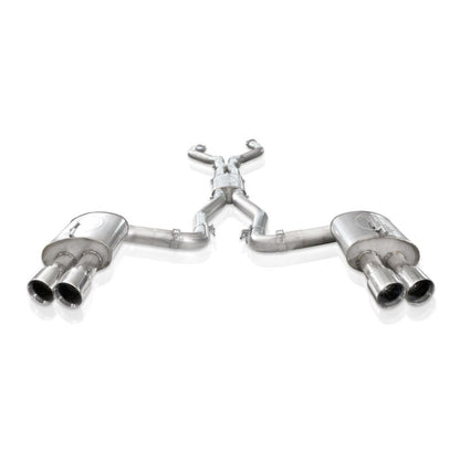 Stainless Works 2008-09 Pontiac G8 GT 3in Catback Systemt X-Pipe Turbo Chambered Muffler 3.5in Tips PG8CBFC PG8CBFC Photo - Unmounted