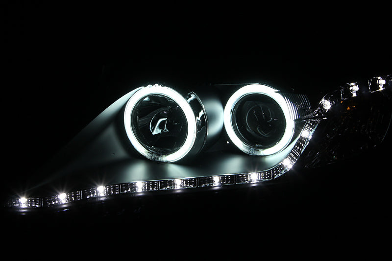 Anzo 2010-2011 Toyota Camry Projector Headlights w/ Halo Black (CCFL) 121442 Photo - Unmounted