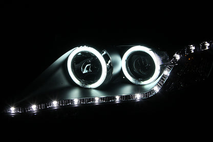 Anzo 2010-2011 Toyota Camry Projector Headlights w/ Halo Black (CCFL) 121442 Photo - Unmounted